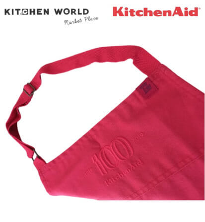 ผ้ากันเปื้อนทวิลคอตตอน 100% KITCHENAID AP009514WPKA สีแดง_7